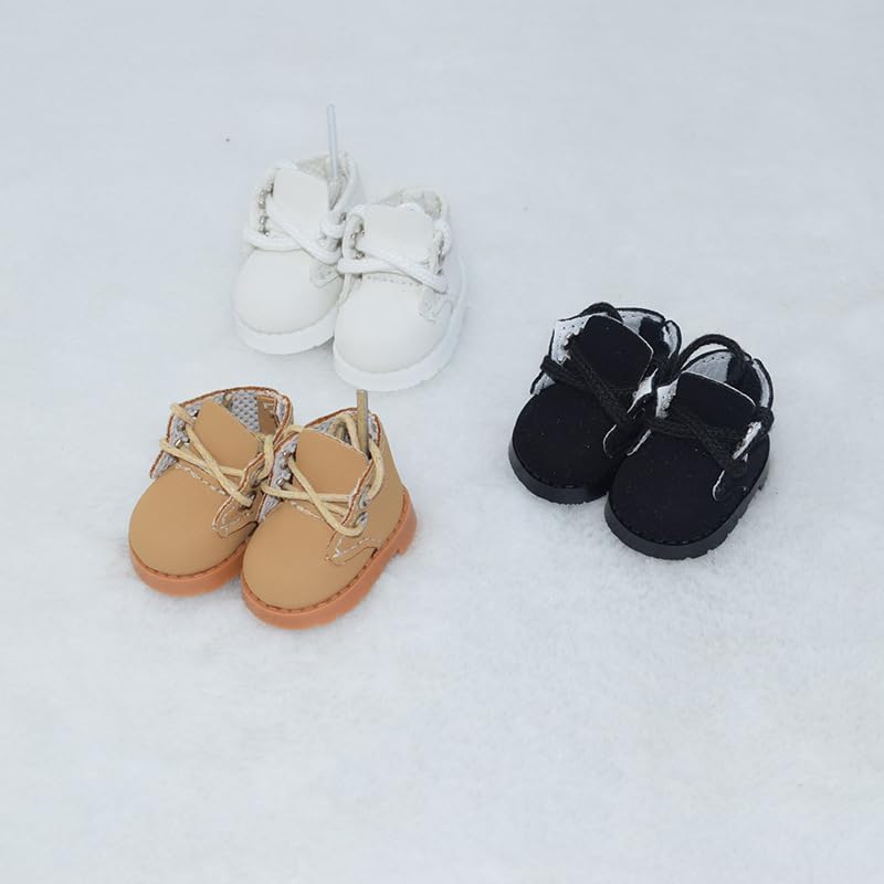 Jojedomo Compatible with Labubu Doll Shoes for 17cm Doll,Shoes Used for Labubu Accessories(GB-Brown) - Image 4